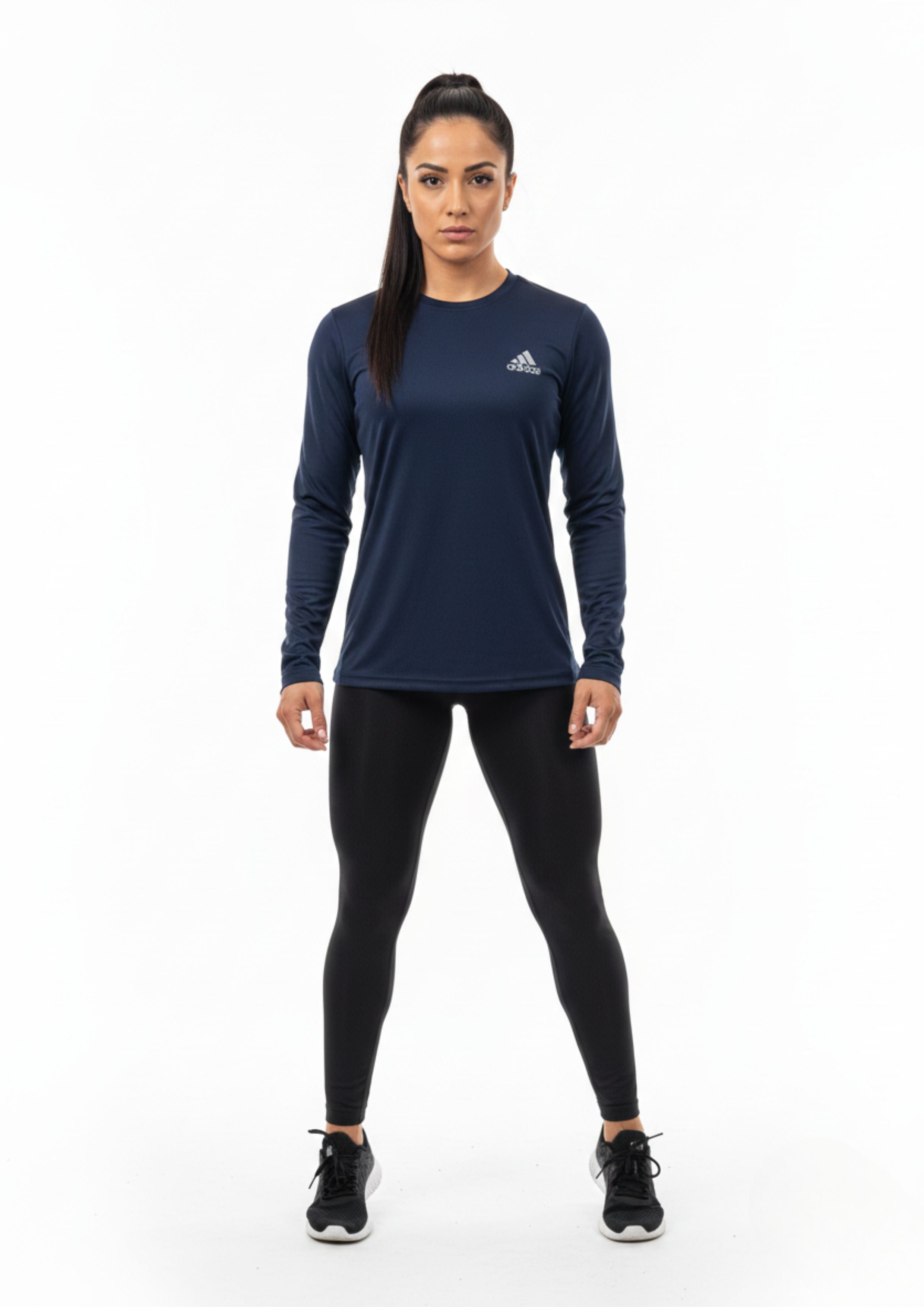 Navy Blue Dri-FIT Long Sleeve Shirt | Unisex Performance
