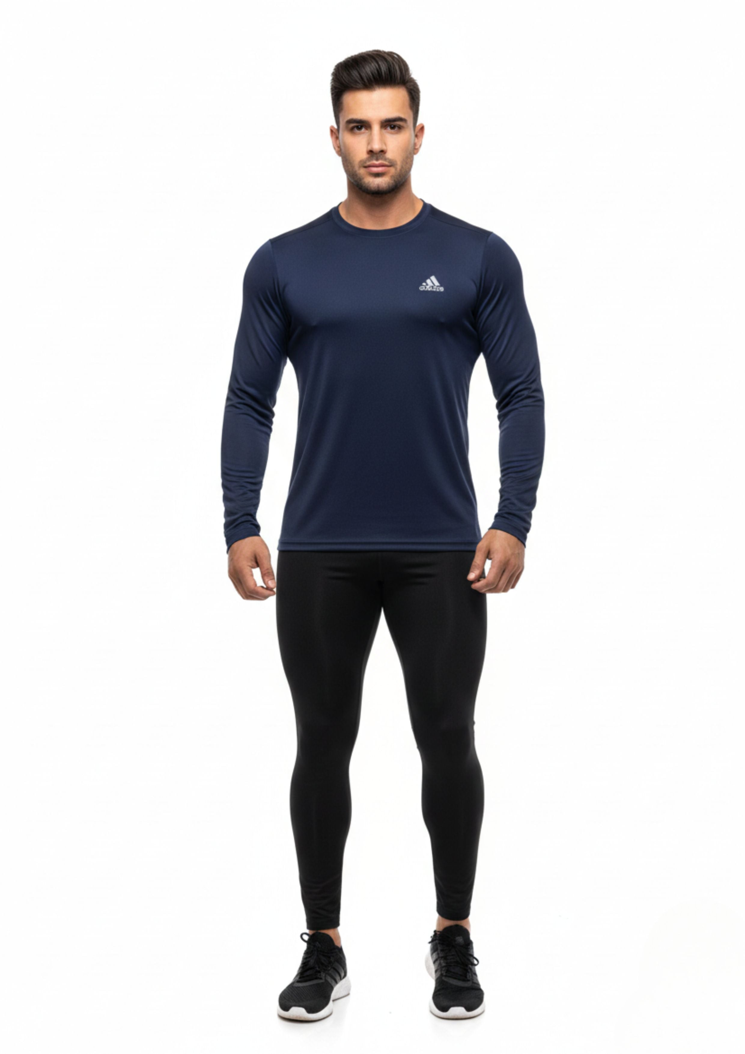 Navy Blue Dri-FIT Long Sleeve Shirt | Unisex Performance