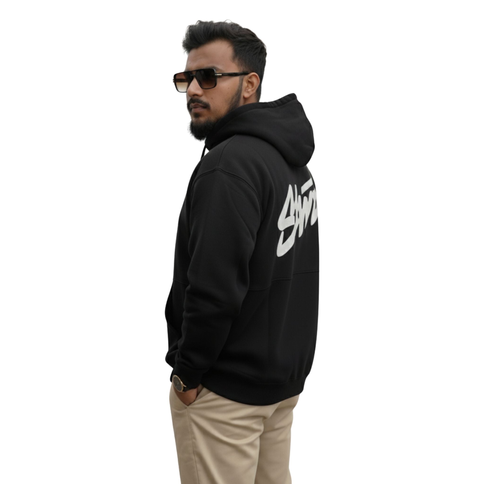 Vanta Black Oversize Hoodie