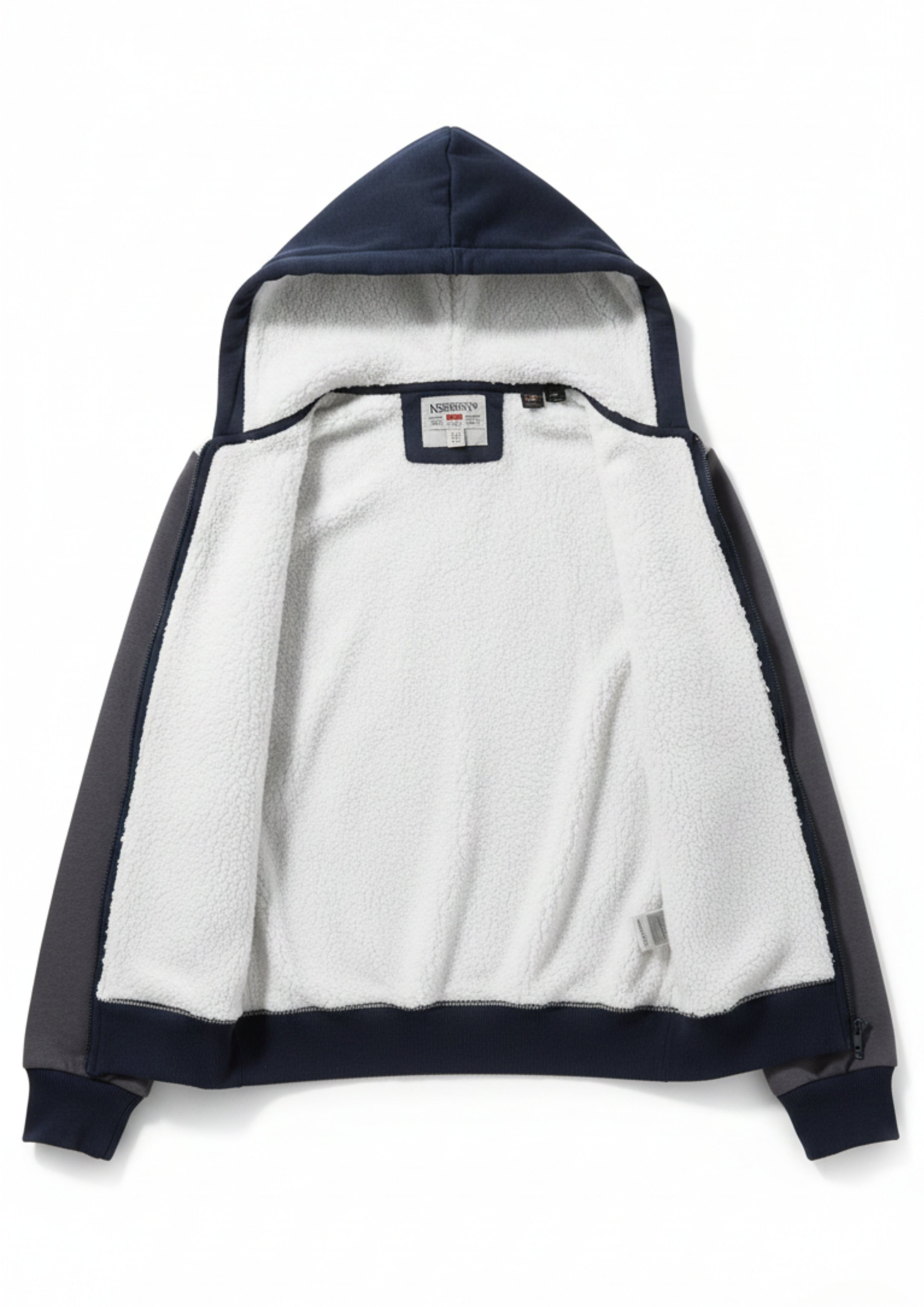 Arctic Navigator Expedition Zipper Hoodie - Navy/Grey