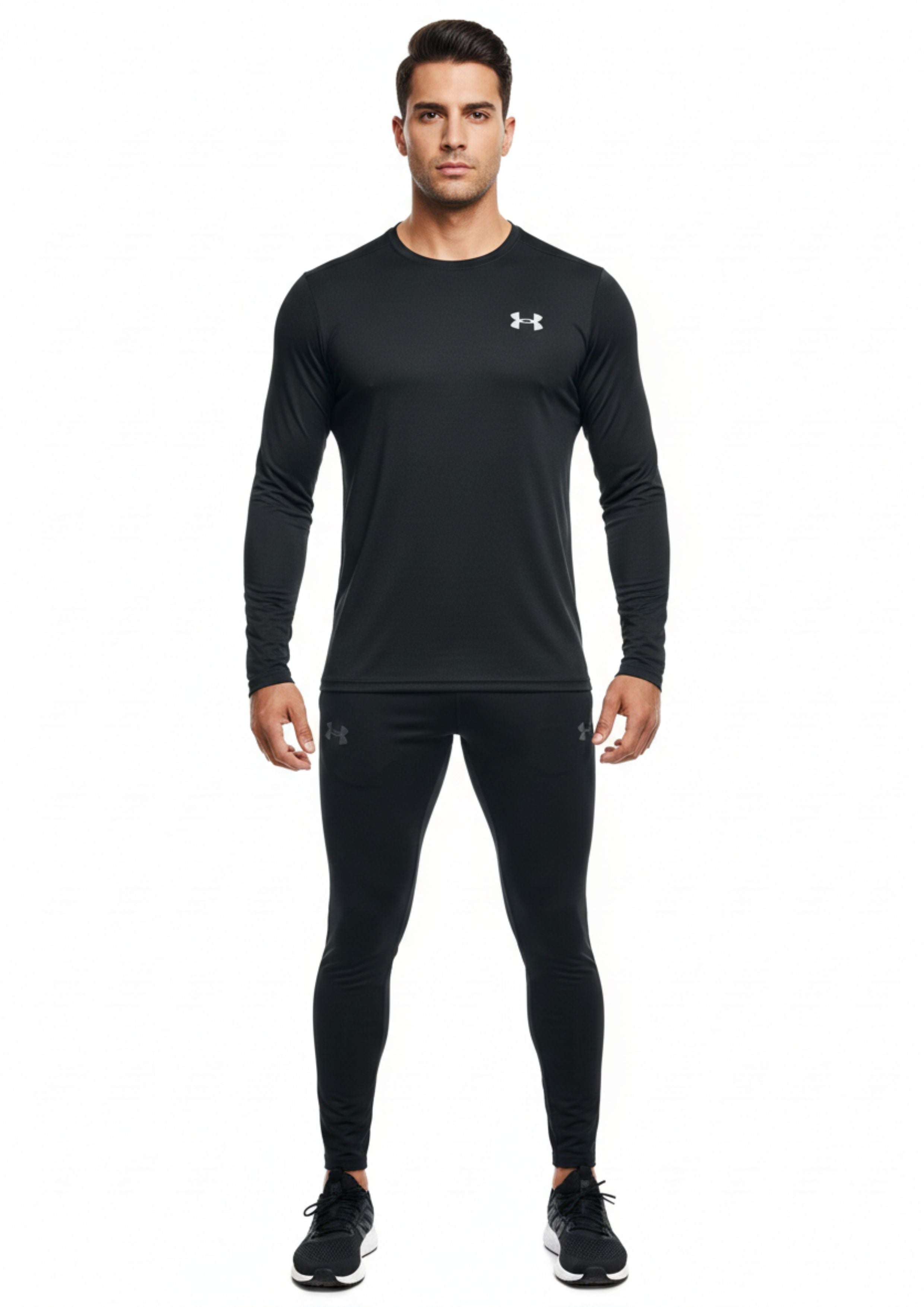 Black Dri-FIT Long Sleeve Shirt | Unisex Athletic Wear