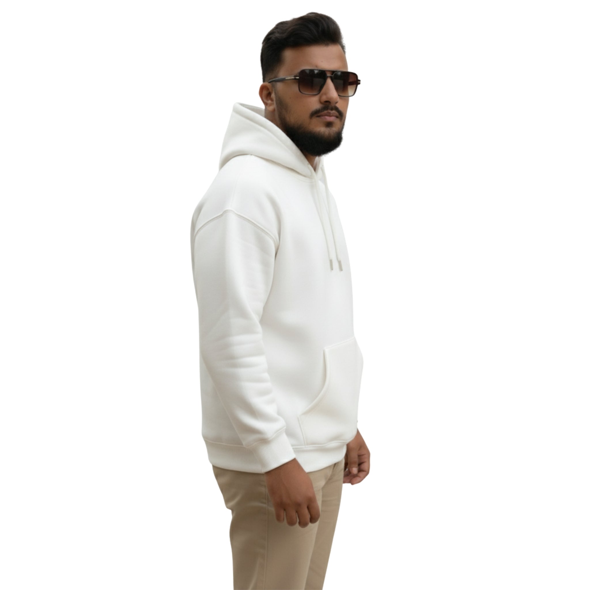 Halo Beige Oversize Hoodie