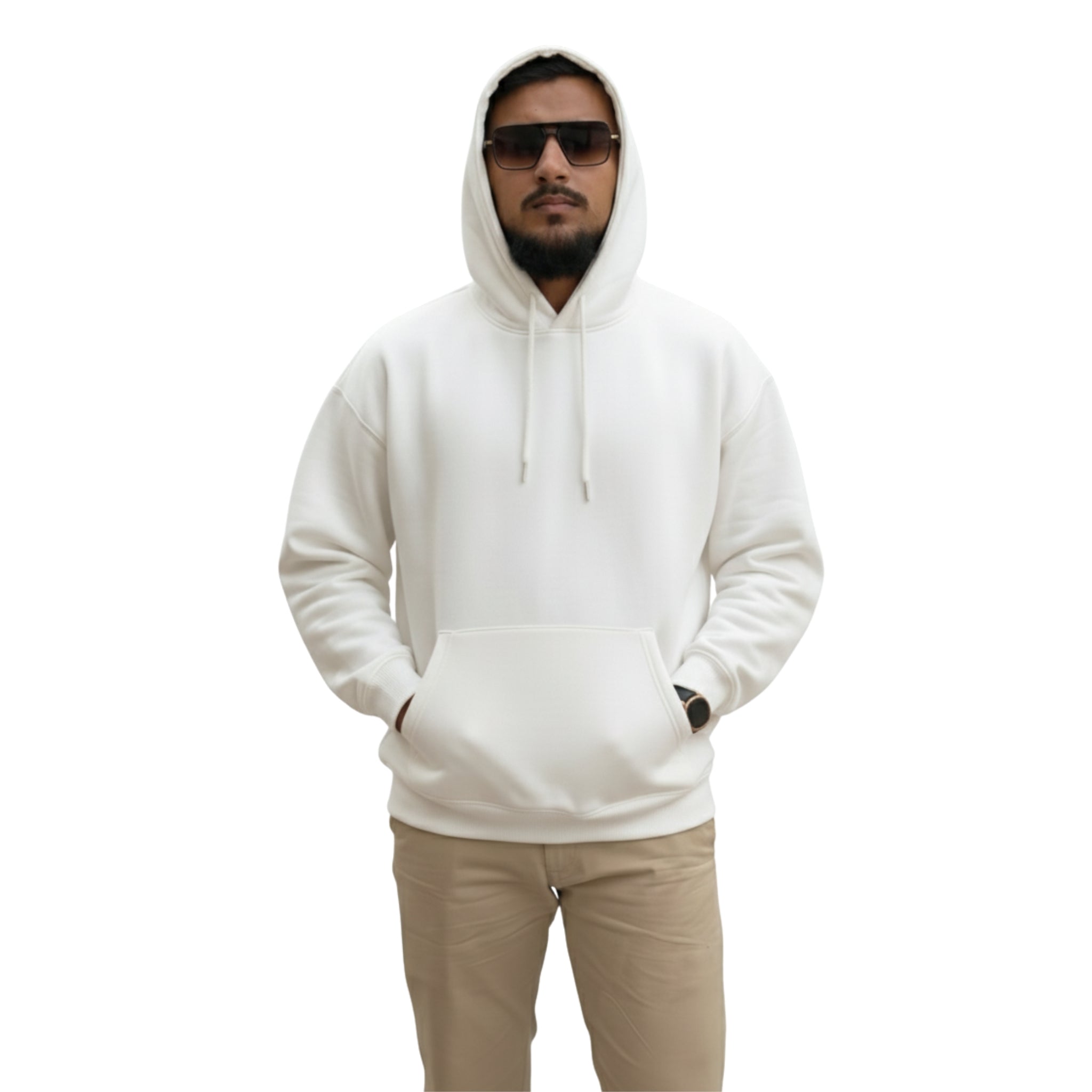 Halo Beige Oversize Hoodie