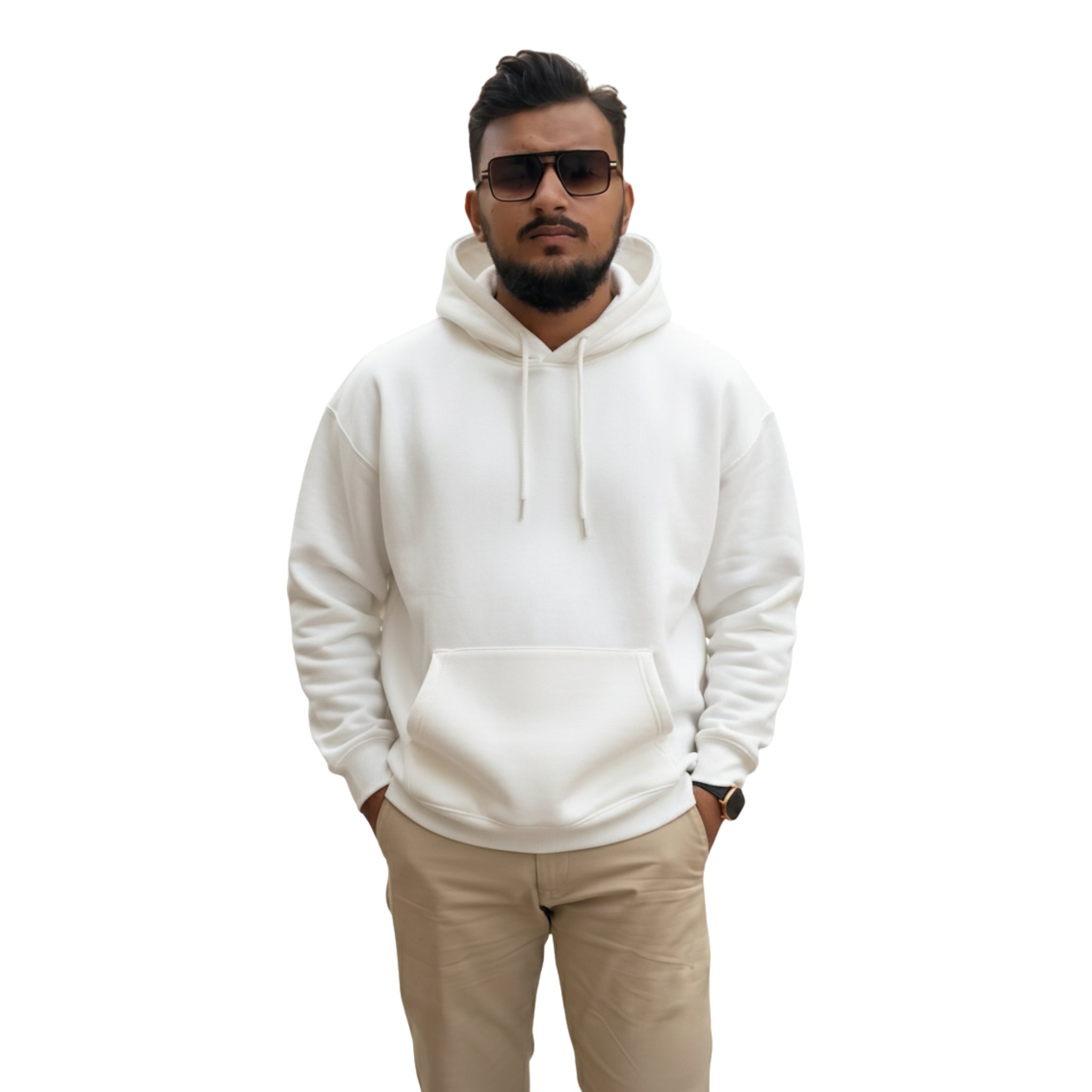 Halo Beige Oversize Hoodie