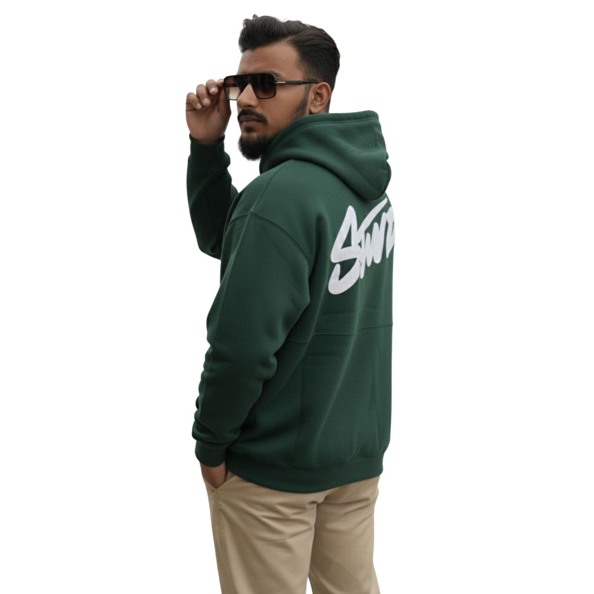 Olven Green Oversize Hoodie