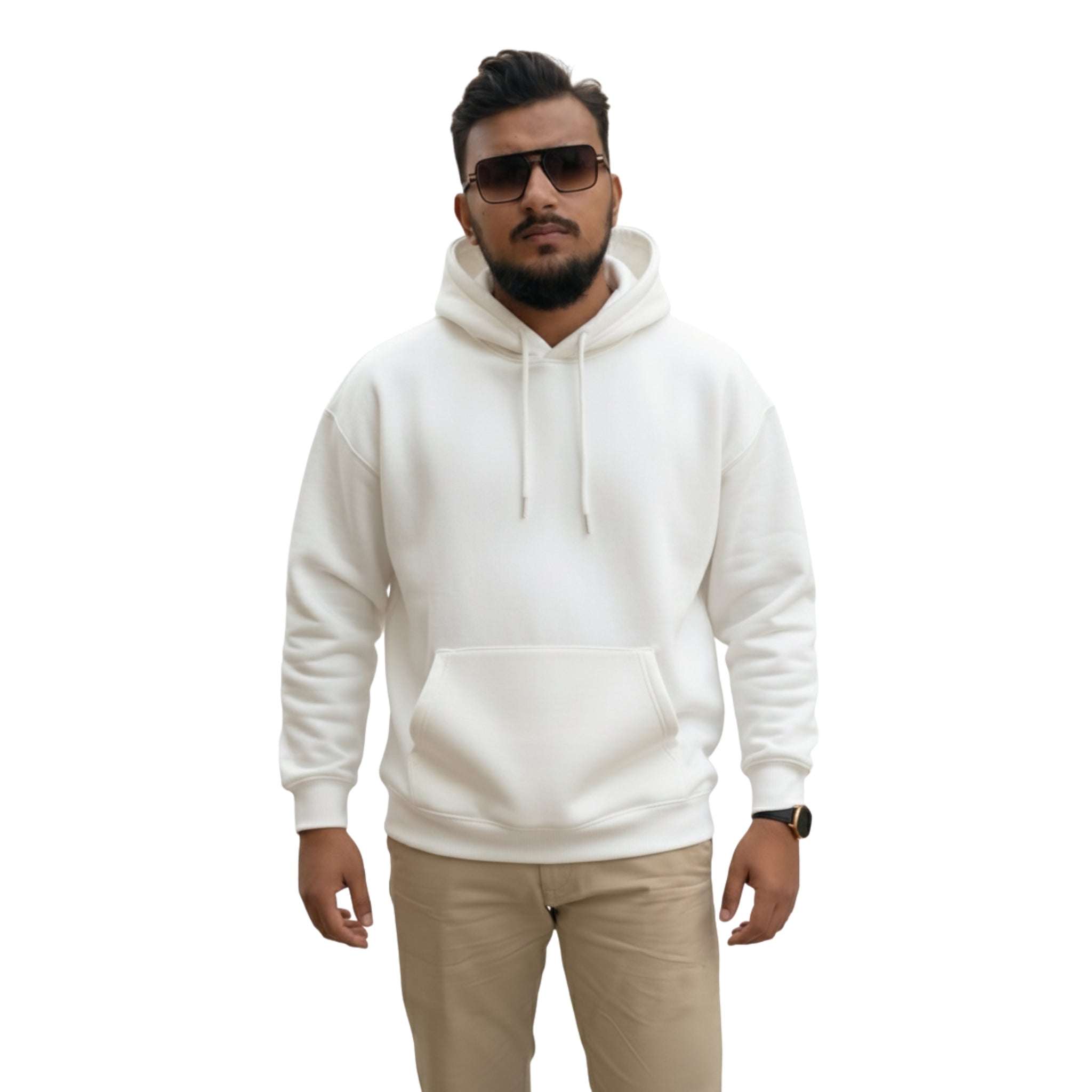 Halo Beige Oversize Hoodie