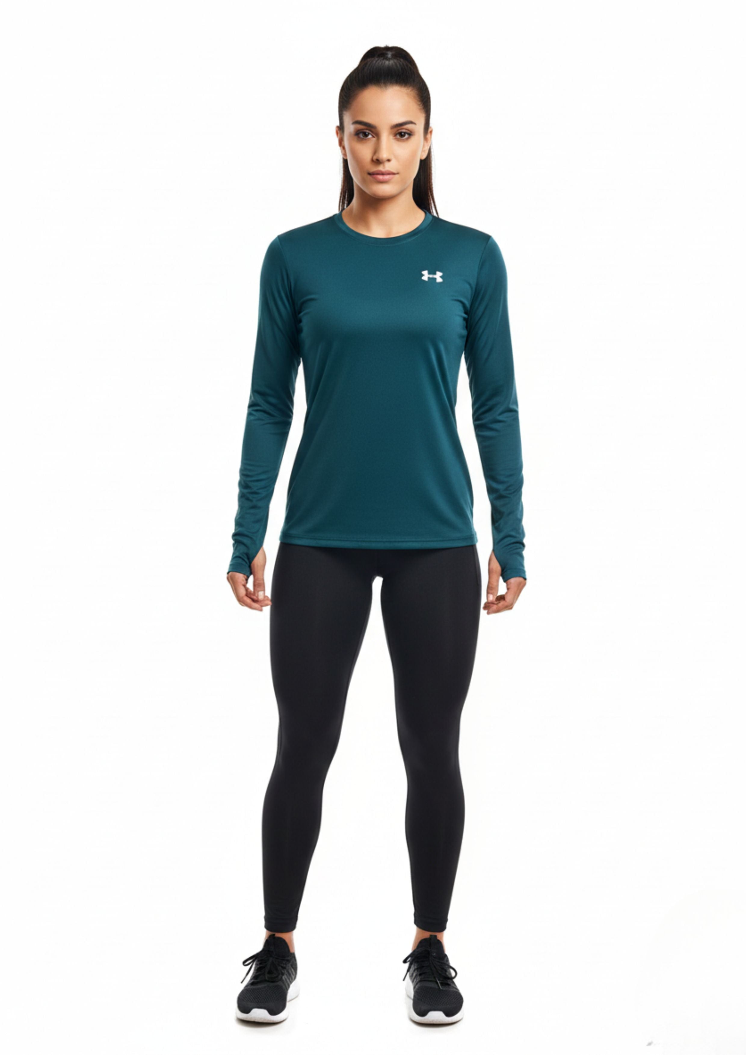 Teal Blue Dri-FIT Long Sleeve | Unisex Performance Wear