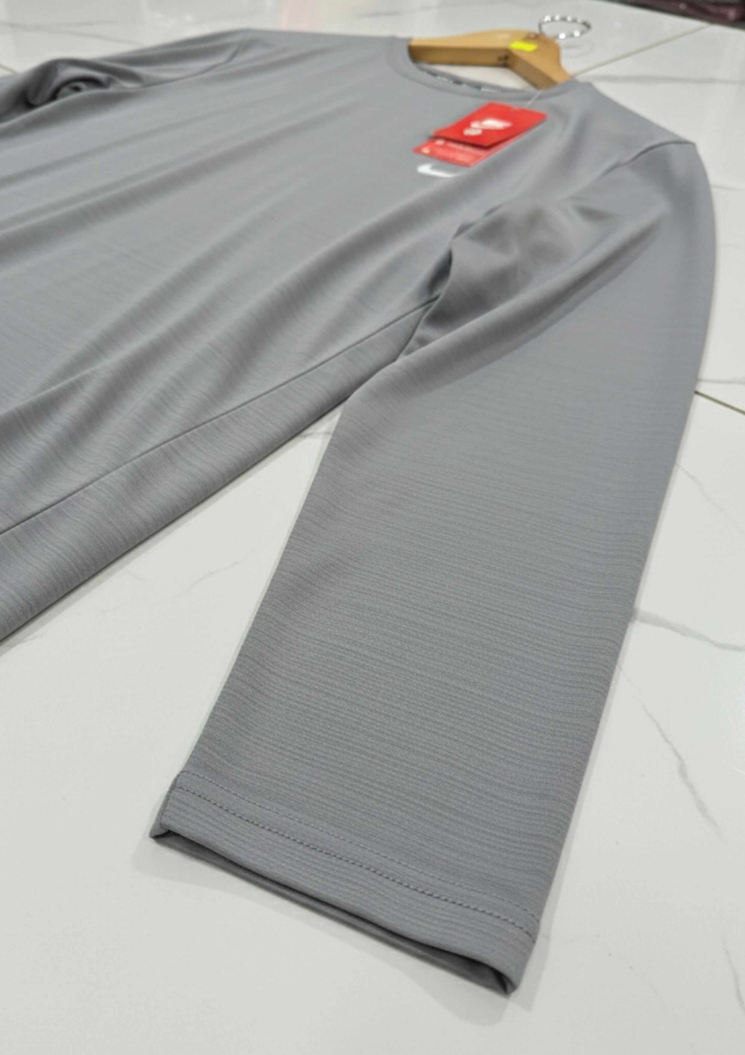 Cool Grey Dri-FIT Long Sleeve | Unisex Training Apparel