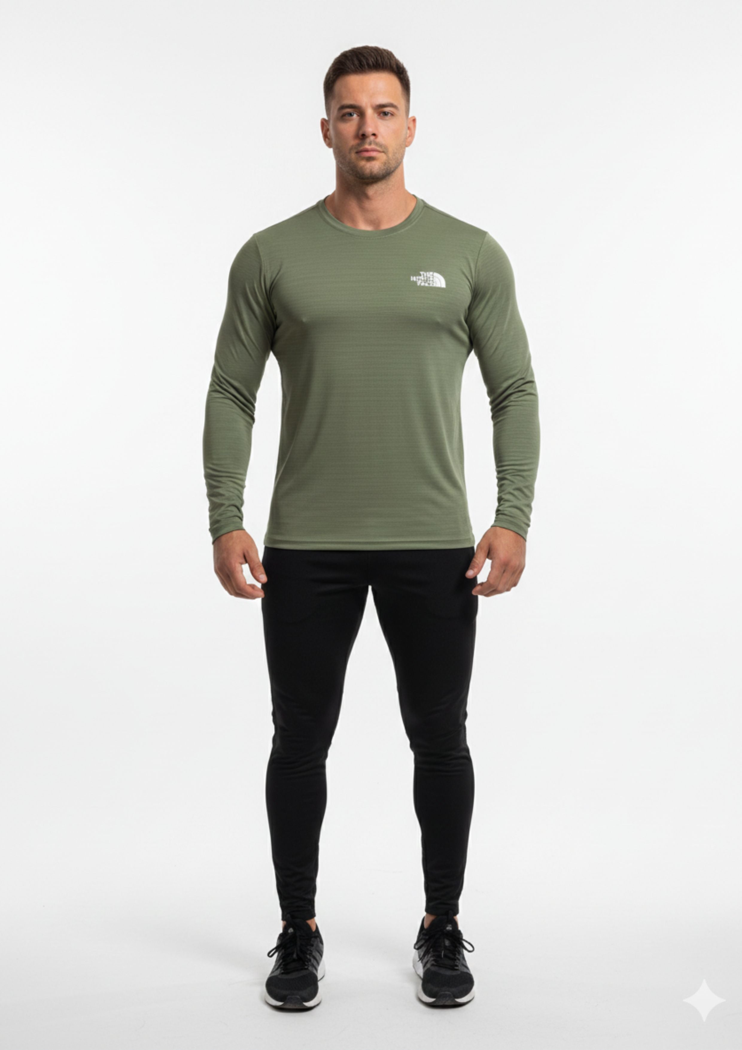 Olive Green Dri-FIT Long Sleeve | Unisex Athletic Apparel