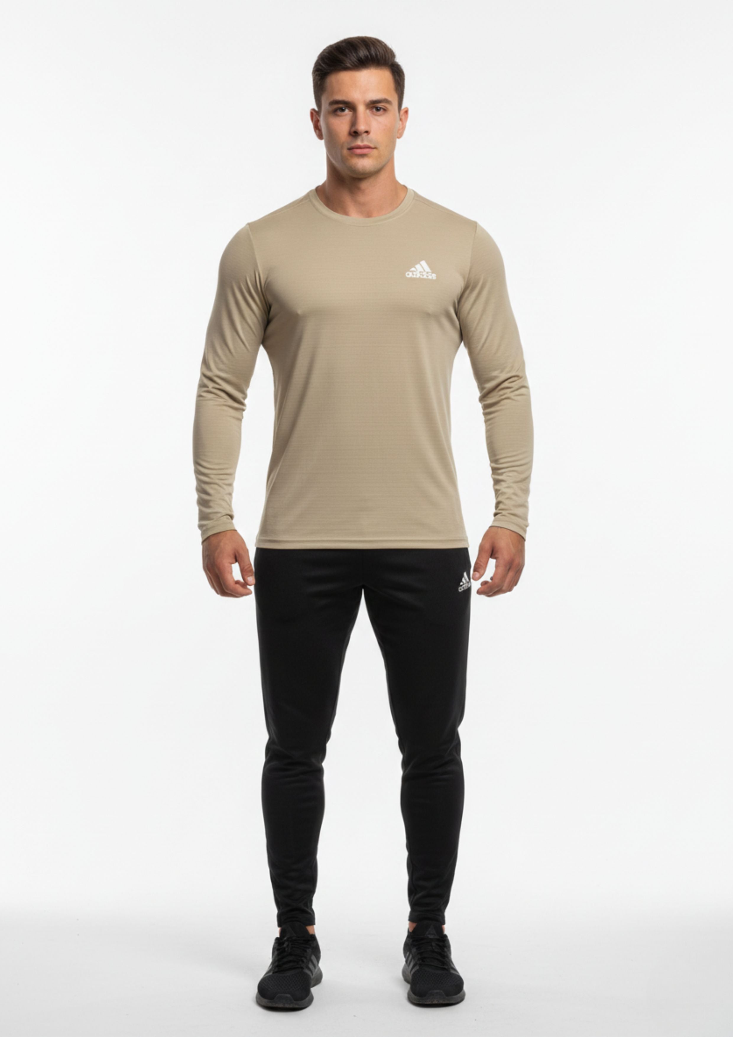Sand Beige Dri-FIT Long Sleeve | Unisex Training Apparel