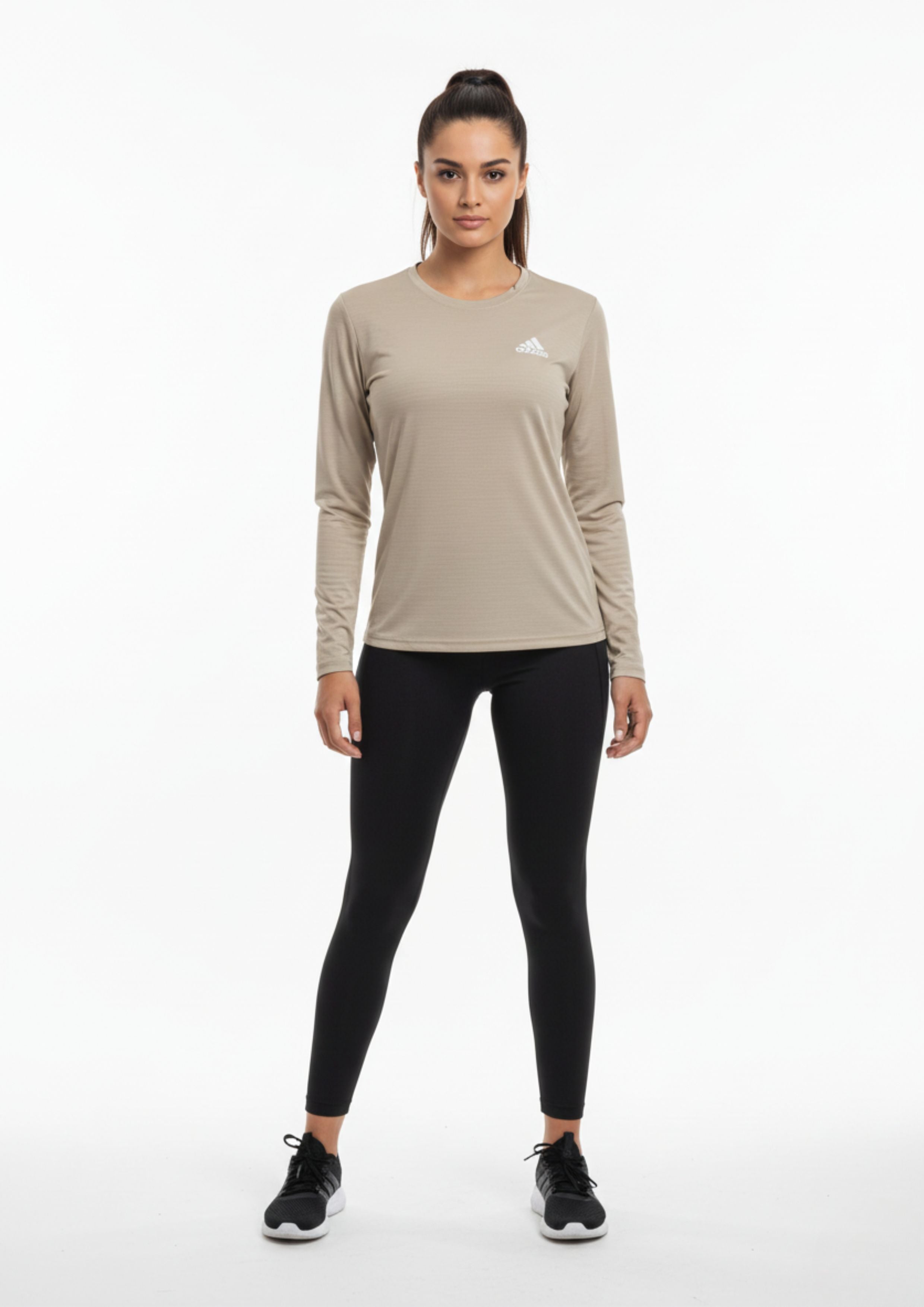 Sand Beige Dri-FIT Long Sleeve | Unisex Training Apparel