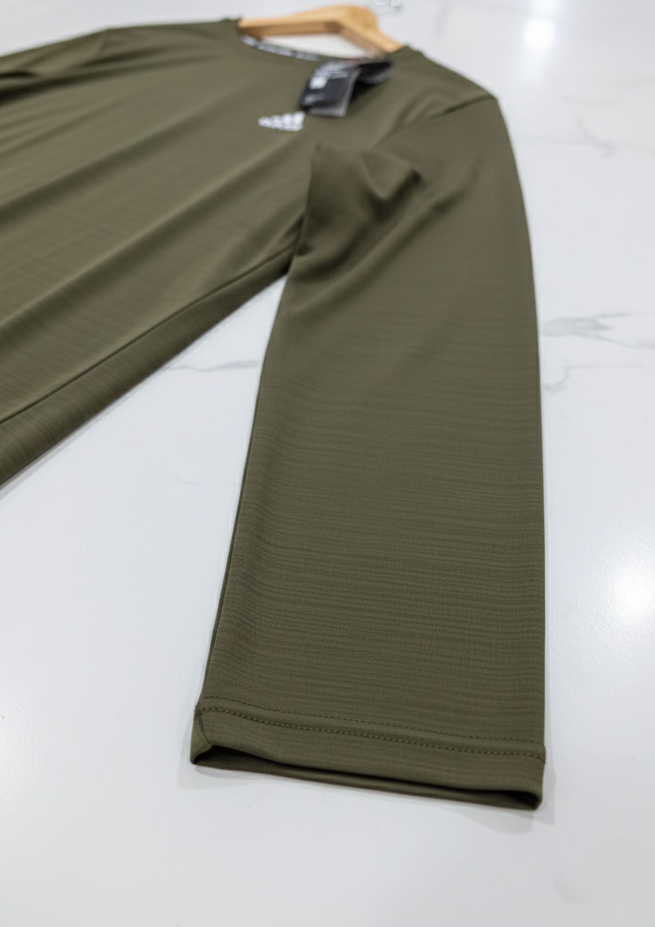 Military Green Dri-FIT Long Sleeve | Unisex Performance Wear